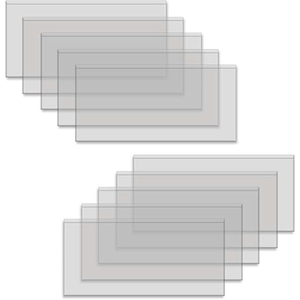 BCW Semi-Rigid Large Currency Dollar Bill Crystal Clear Protection Topload 10 pk